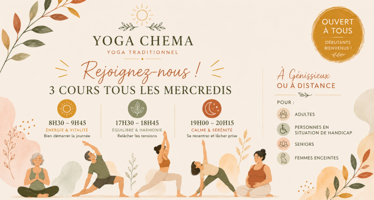 Horaires yoga adultes 2026/2027